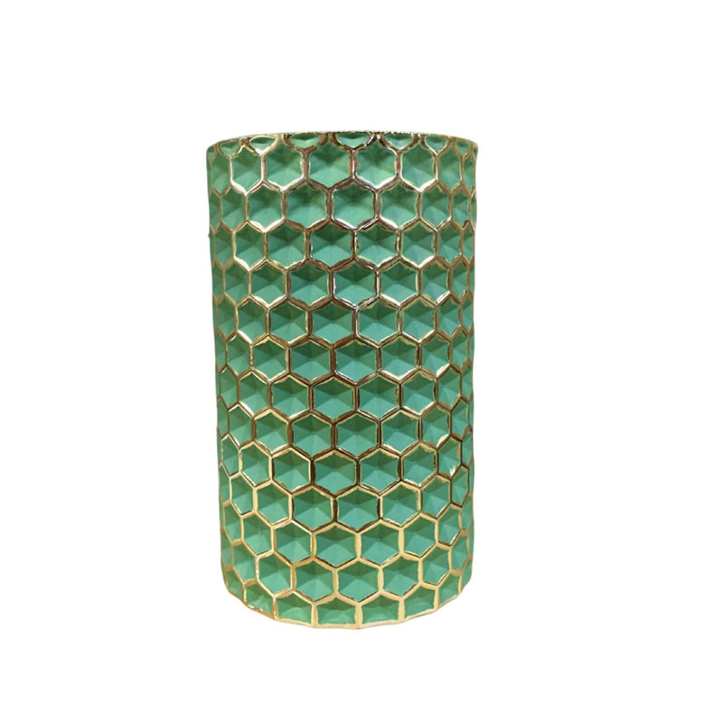 Amalija Glass Table Vase, Green