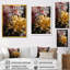 Impression sur toile de chysanthemum or et rouge-764761320-764761323