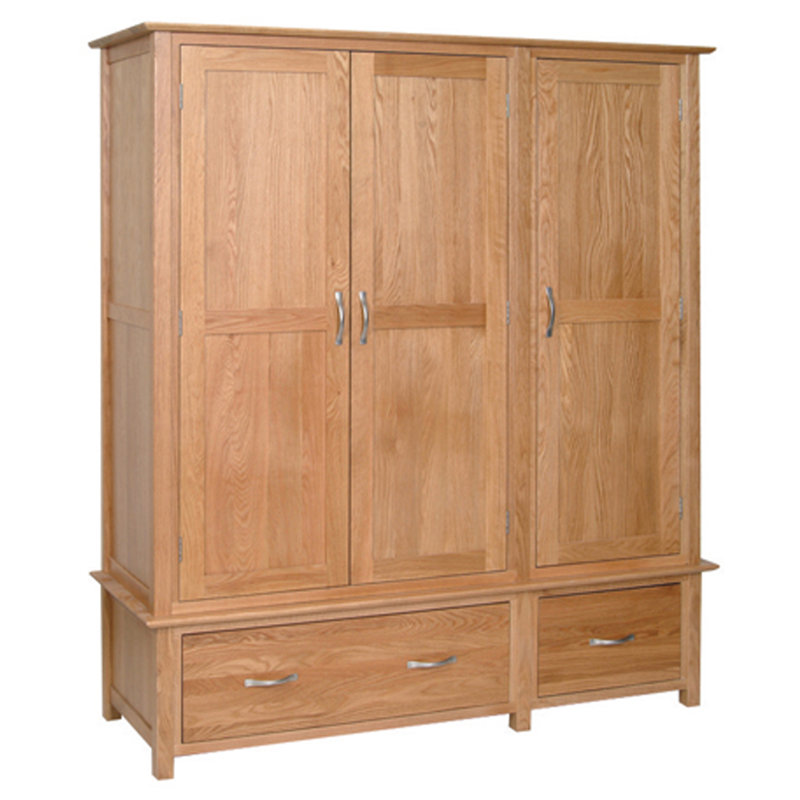 Newbury 3 Door Solid Wood Wardrobe