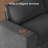L Shaped Sectional, Modular Sectional Sofa For Living Room, Dark Gray-375391851