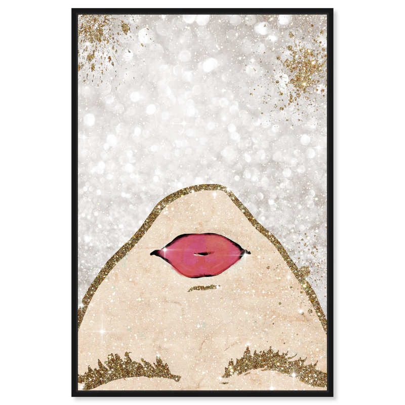 «Sparkle Covetti Girl», reproduction d'impression sur toile, H 36 po x l 24 po, Cadre noir