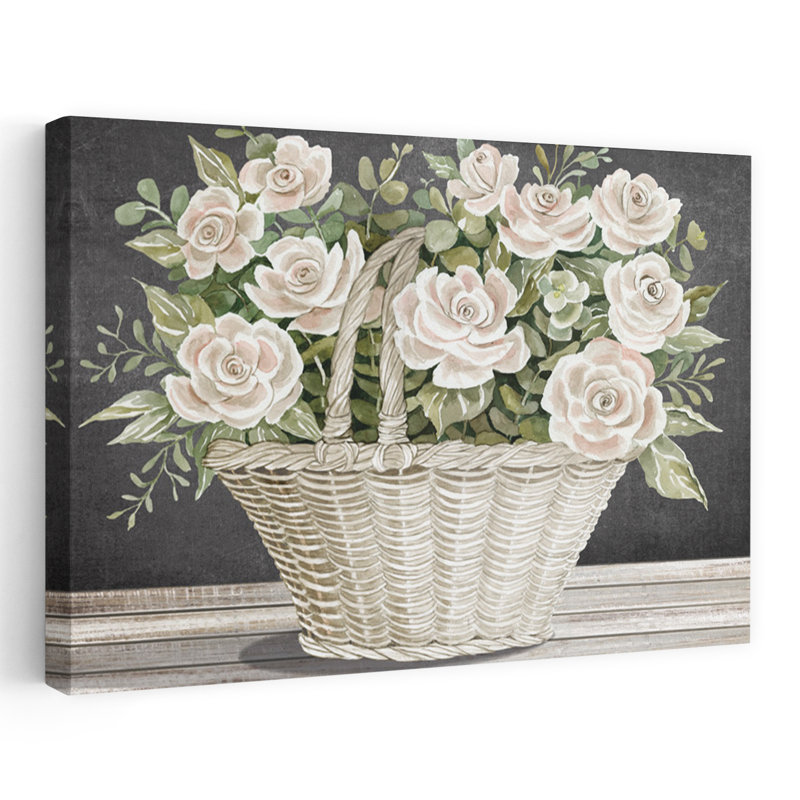 Fleurs éternelles I, art floral, H 16 po x l 24 po