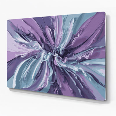 Lyrical Abstraction 19 Purple Metal Wall Art