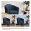 Fauteuil demi-tonneau pivotant rembourré Aunna-1845852540