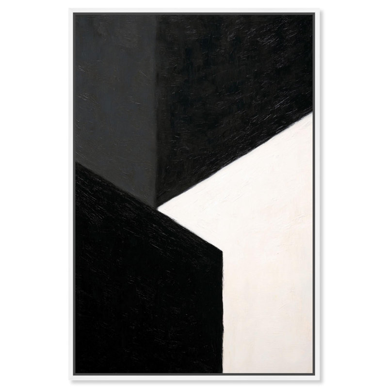 «Balance of Opposites I», reproduction d'art sur toile par Art Remedy, cadre blanc, 36 x 54, H 55 po x l 37 po, Cadre blanc