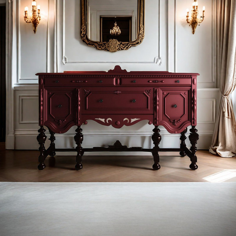 Armoire d'appoint en bois massif Light Luxury