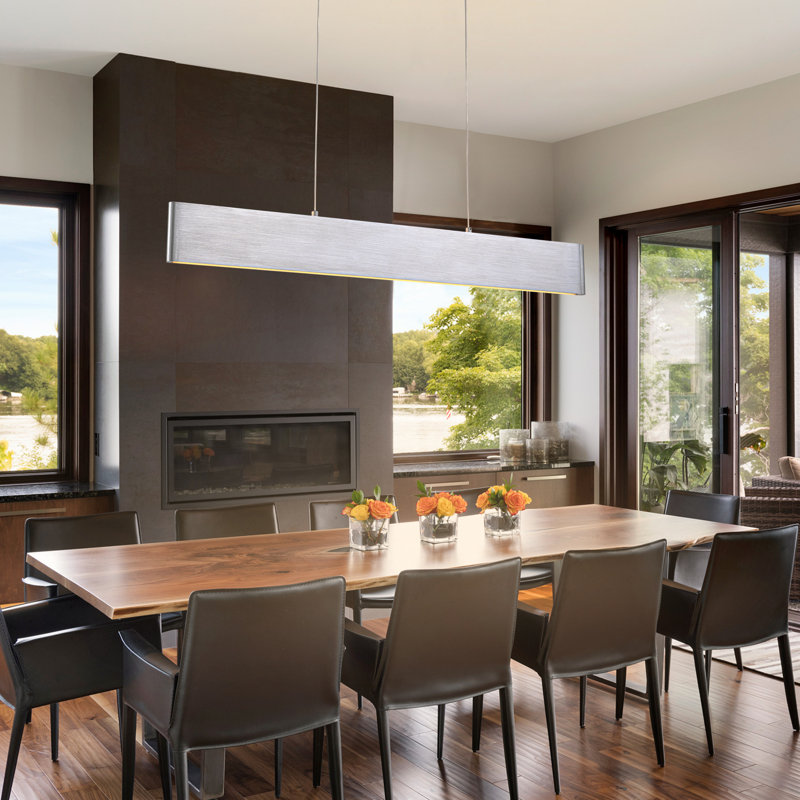 Yosmely - Light LED Kitchen Island Pendant, Silver