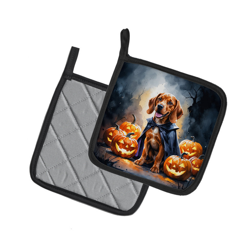 Vizsla Puppy Halloween paire de porte-casseroles