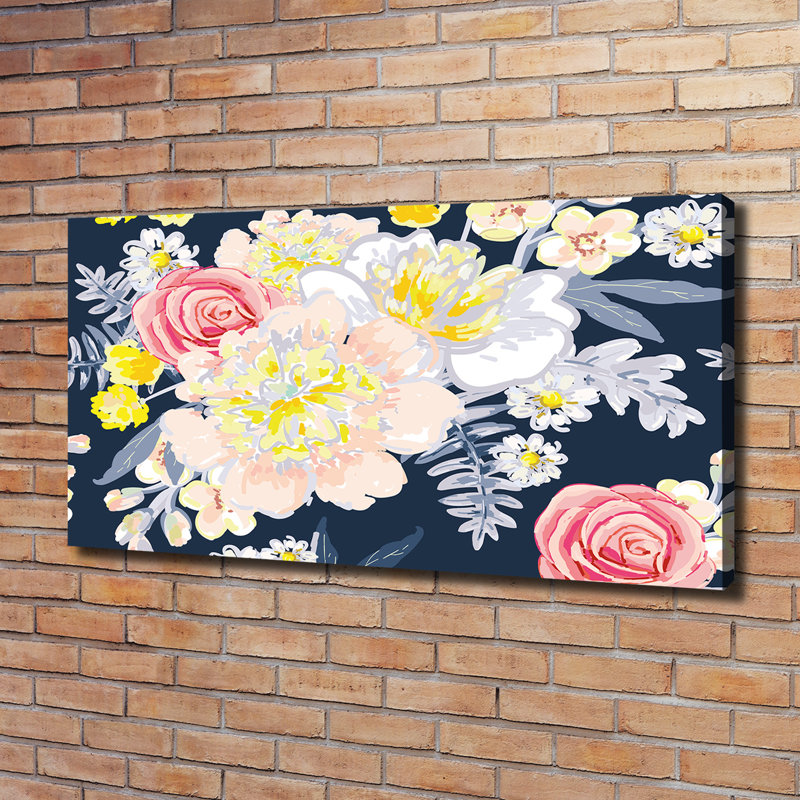 Floral Pattern - Wrapped Canvas Print