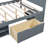Full Size Platform Bed With Drawer And Two Shelves