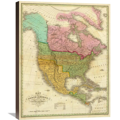 " Map Of North America Including All The Recent Geographical Discoveries, 1826 " by Anthony Finley