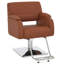 Fauteuil de salon pivotant hydraulique de 19,5 po de largeur, fauteuil de coiffeur réglable en hauteur, similicuir-1051786268
