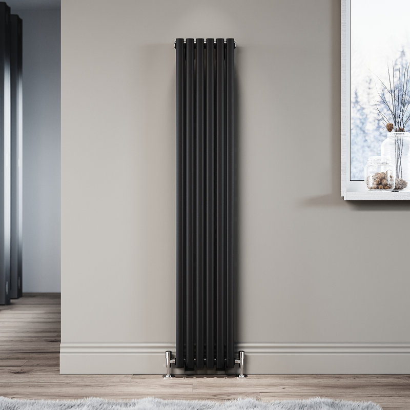 Blau Horizontal Designer Radiator, 160cm H x 35.9cm W x 10.9cm D