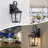 Abarca 13''H Iron Black ETL Tempered Glass Outdoor Wall Light with Dusk to Dawn-1269161622