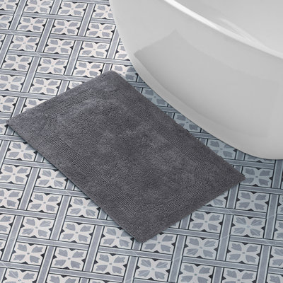 Laura Ashley Tablet Reversible Cotton Bath Rug