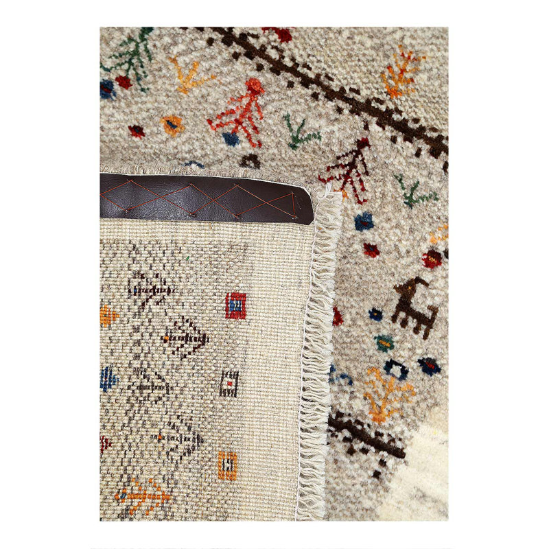 Persian hand knotted Gabbeh Loribaft 2'X 3'4"