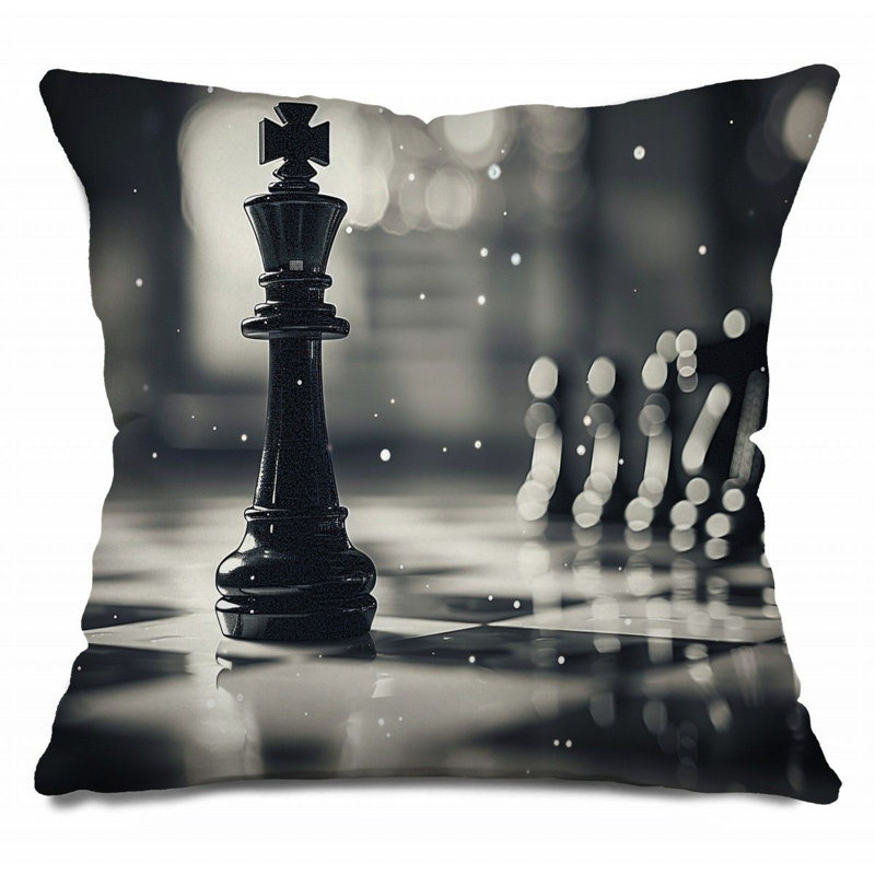 Coussin décoratif réversible en mélange de coton, H 20 po x l 20 po