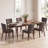 Upholstered Solid Wood Parsons Side Dining Chair-1447198343