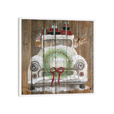 Christmas Truck 1 Piece Painting on Canvas