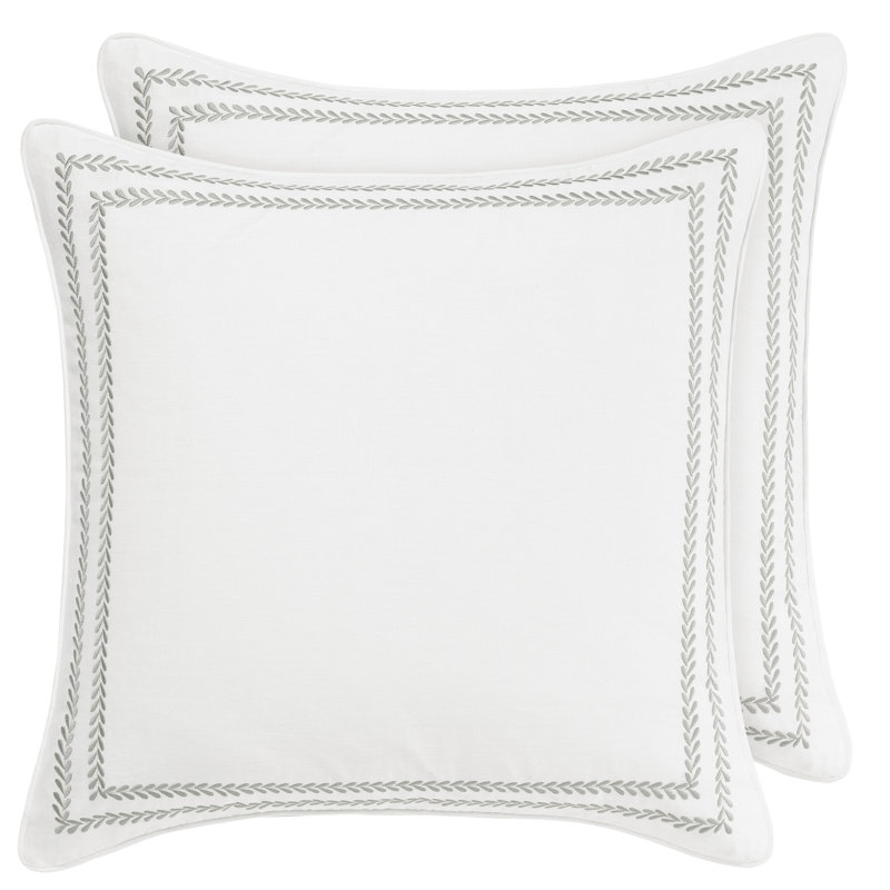 Laura Ashley Stitched Vine Leaf Pair Sham