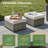 Ignatz 4 - Person Patio Conversation Set with Cushions-93645771-93091998