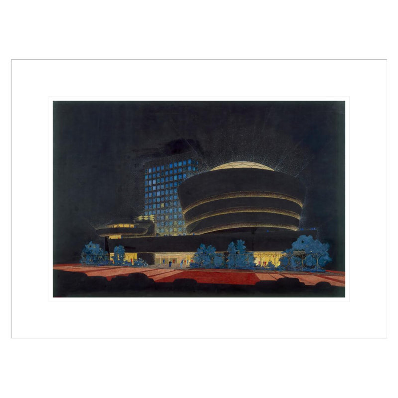 «Solomon R. Guggenheim Museum New York NY» par Frank Lloyd Wright, impression giclée encadrée, H 16,47 po x l 21,75 po
