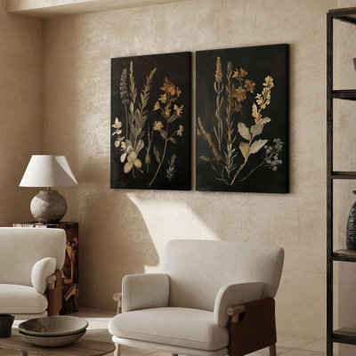 2 Piece Wrapped Canvas Wall Art