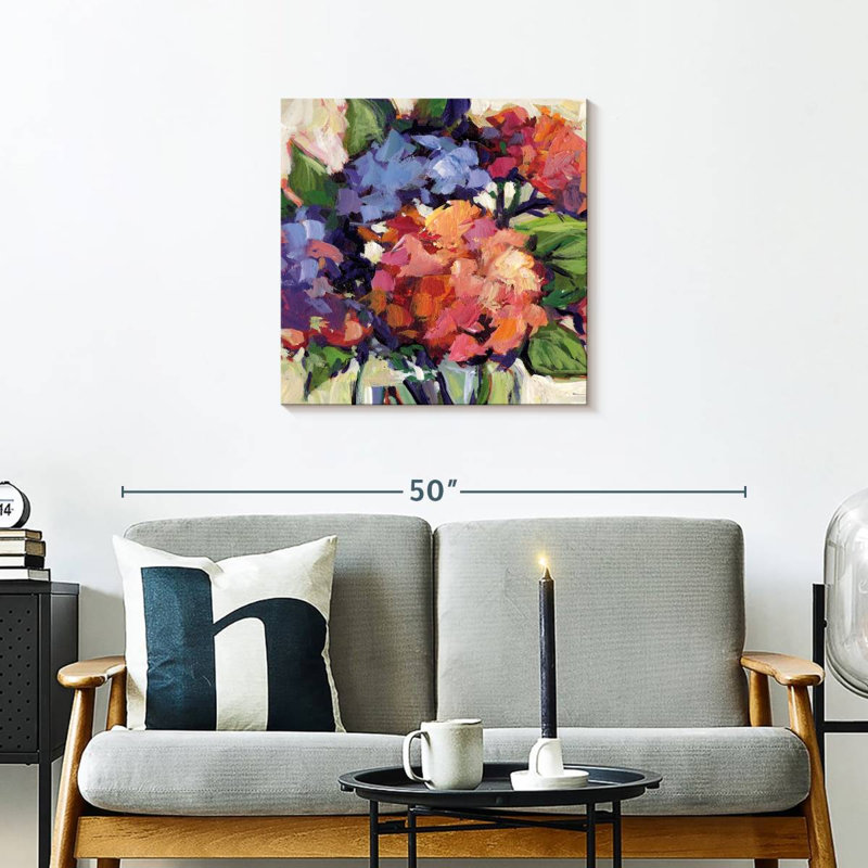 Multi Hydrangeas, 24" H x 24" W