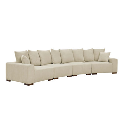Graffias 4 - Piece Upholstered Sectional by Latitude Run