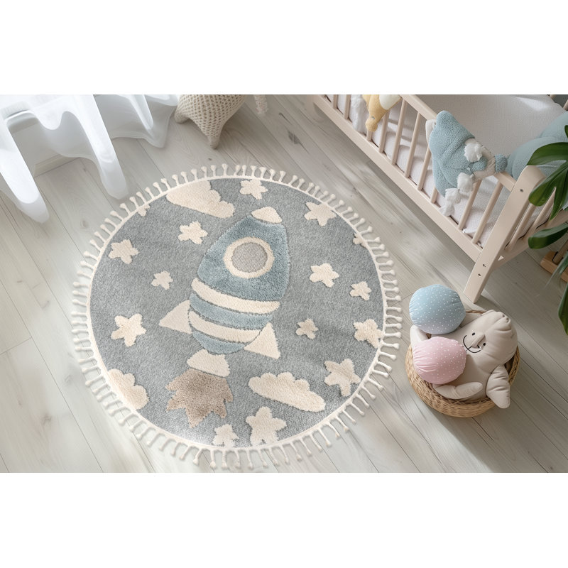 Arturo Animal Print Area Rug, Round 133cm