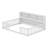 Floor Bed With Side Bookcase,Shelves,Guardrails-415663453