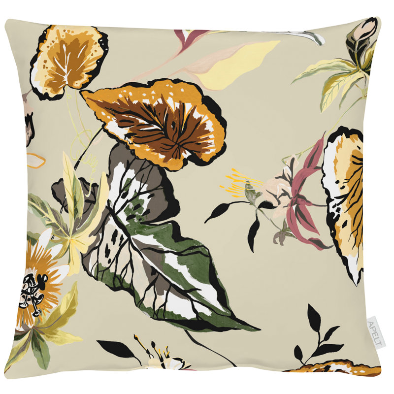 Colourful Living Natur/beige Square Throw, 49cm H x 49cm W, Cushion Cover Only - No Insert