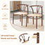 Chaises de salle à manger confortables, style Mid-Century tissé en métal pour la cuisine