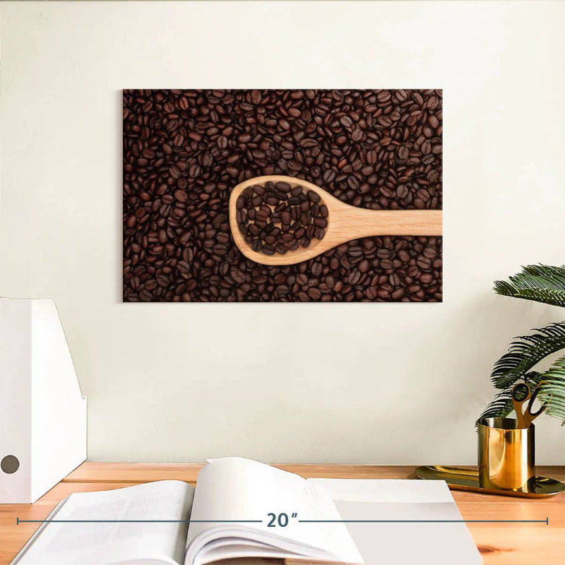 Yarlin Coffee Beans On Spoon, 8" H x 12" W