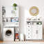 Armoire de rangement Farmhouse avec 2 portes et 4 tiroirs-1254885982