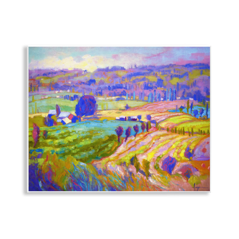"Classic Farm", décorations murales mauves par Dorothy Fagan
