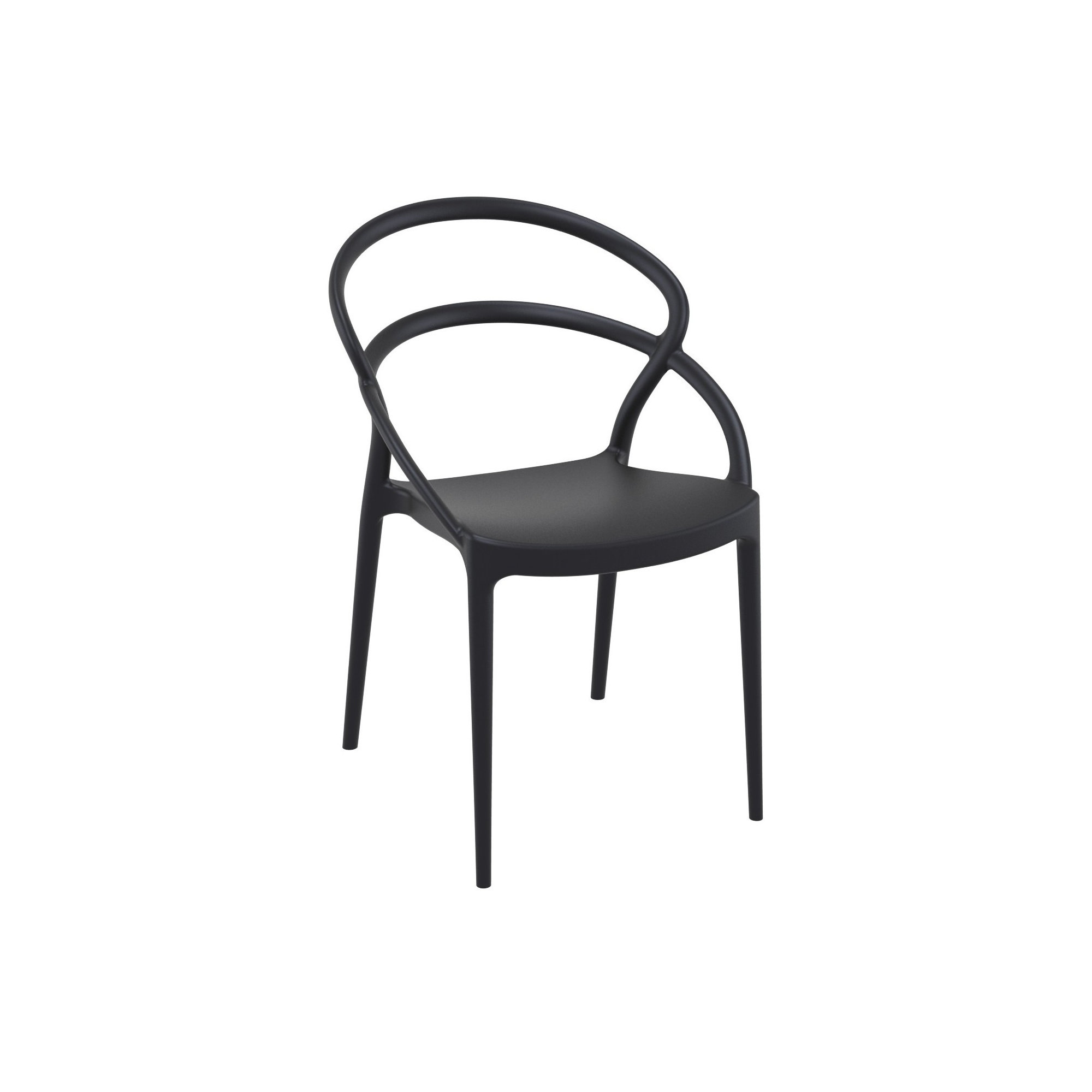 Farrah Grover 2 Person Seating Set, Black