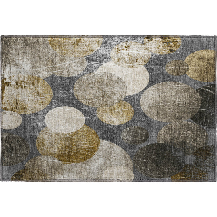 Premium Machine Washable Cerrito AMF556 Brown Rug