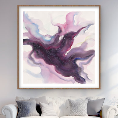 Reproduction mate encadrée rose Milky Way | Décoration de salon