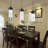 Grasston 3 - Light Black/Brown/Yellow Kitchen Island Pendant