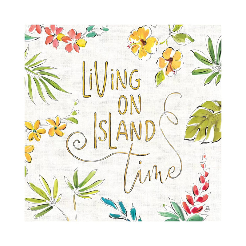 Tropical Oasis, White VI by Daphne Brissonnet - Wrapped Canvas Print, 45.72 cm H x 45.72 cm W