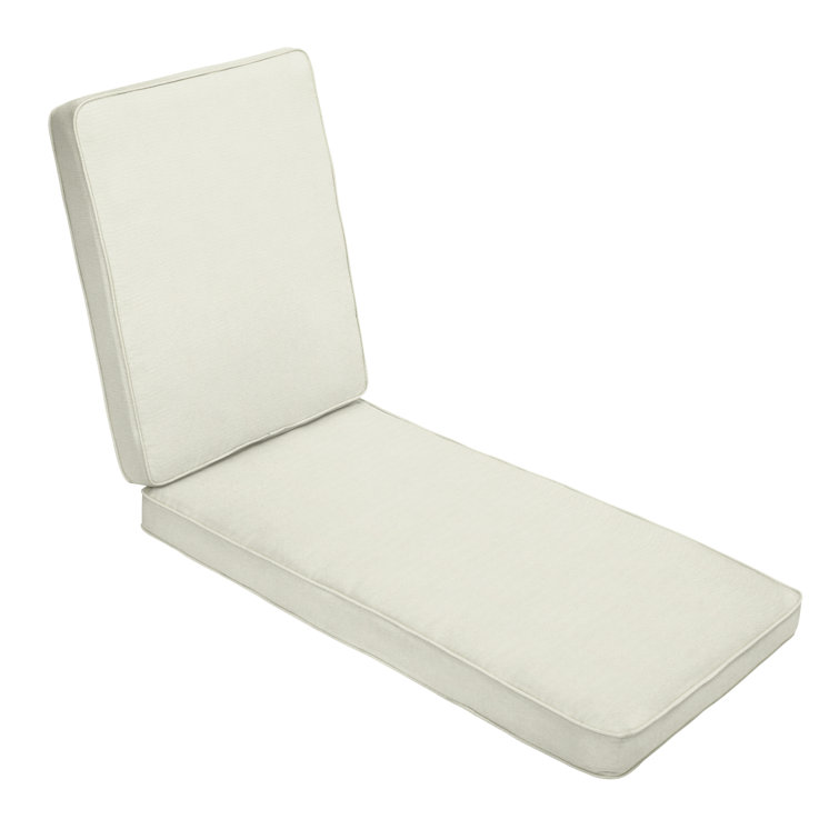 Sunbrella Outdoor 3'' Chaise Lounge Seat / Back Cushion