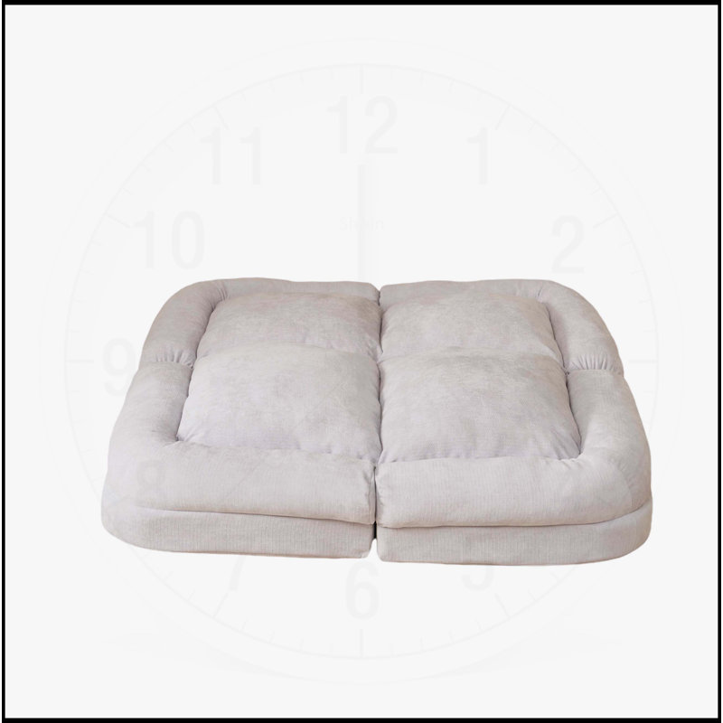 Convertible Fold-out Double Sofa Bed, Pink