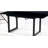 Black Color,Square Extendable Dining Table With Metal Leg,Modern Space Saving Kitchen Table For Living Room( 70.86" W X 31.5" D X 29.5" H)-1825671126