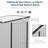 Metal Lean-to Storage Shed-98251115-98251114