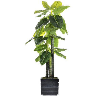 Panama 78" Artificial Elephant Ear Tree in Planter