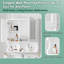 Armoire à pharmacie murale de 30 pouces avec miroir et tablettes ouvertes, tablette de rangement réglable pour salle de bain au-dessus de la toilette | Idée de cadeau-748064212