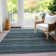 Augustinus Washable Striped Indoor / Outdoor Rug