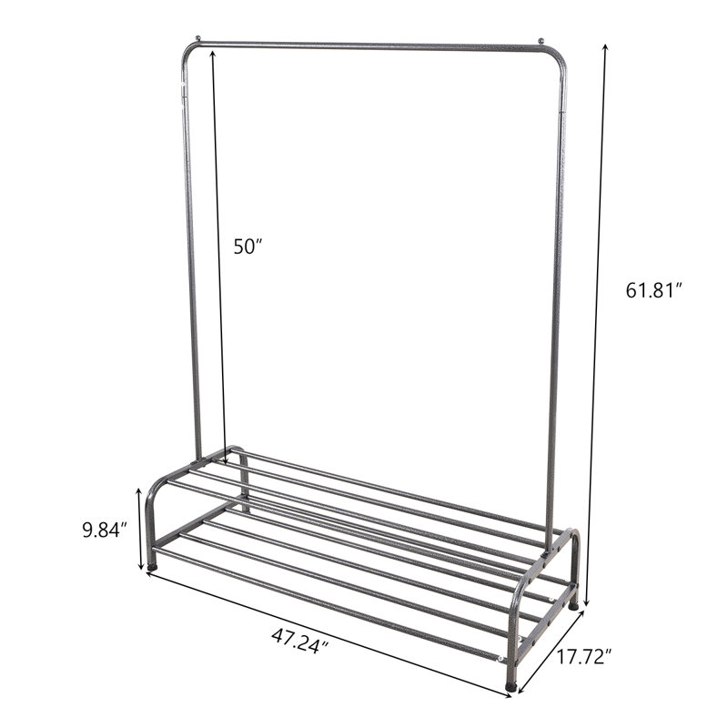 Supports à vêtements, Noir argent