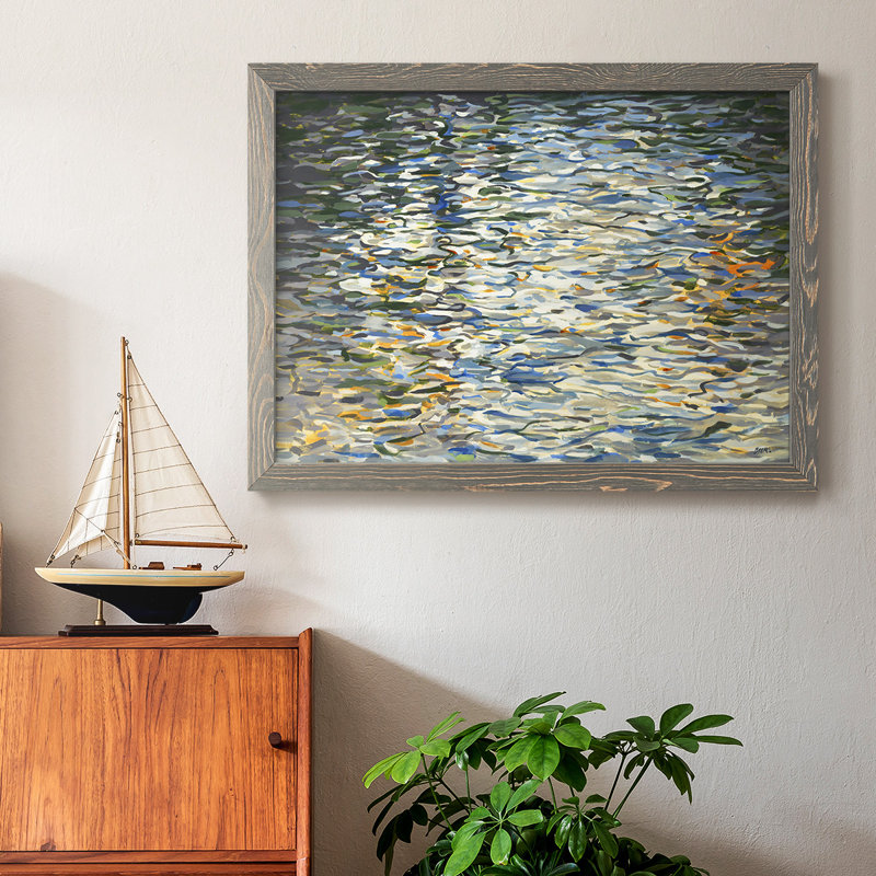 Water Reflections, reproduction d'art sur toile, H 18 po x l 26 po x P 1,5 po, Gris